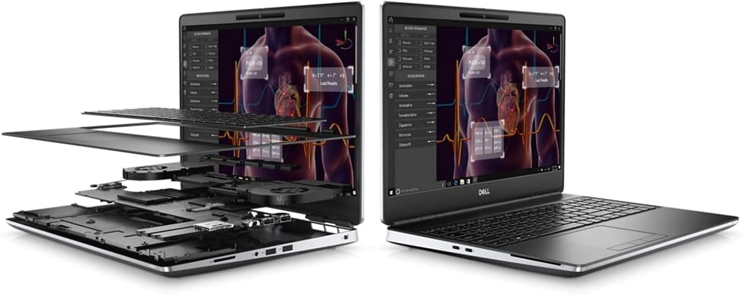 Dell Precision 7550 Workstation Laptop | 15.6" 1920x1080 FHD | Core i7-10850H - 1TB SSD Hard Drive - 32GB RAM | 6 cores @ 5.1 GHz Win 10 Pro Silver (Renewed)