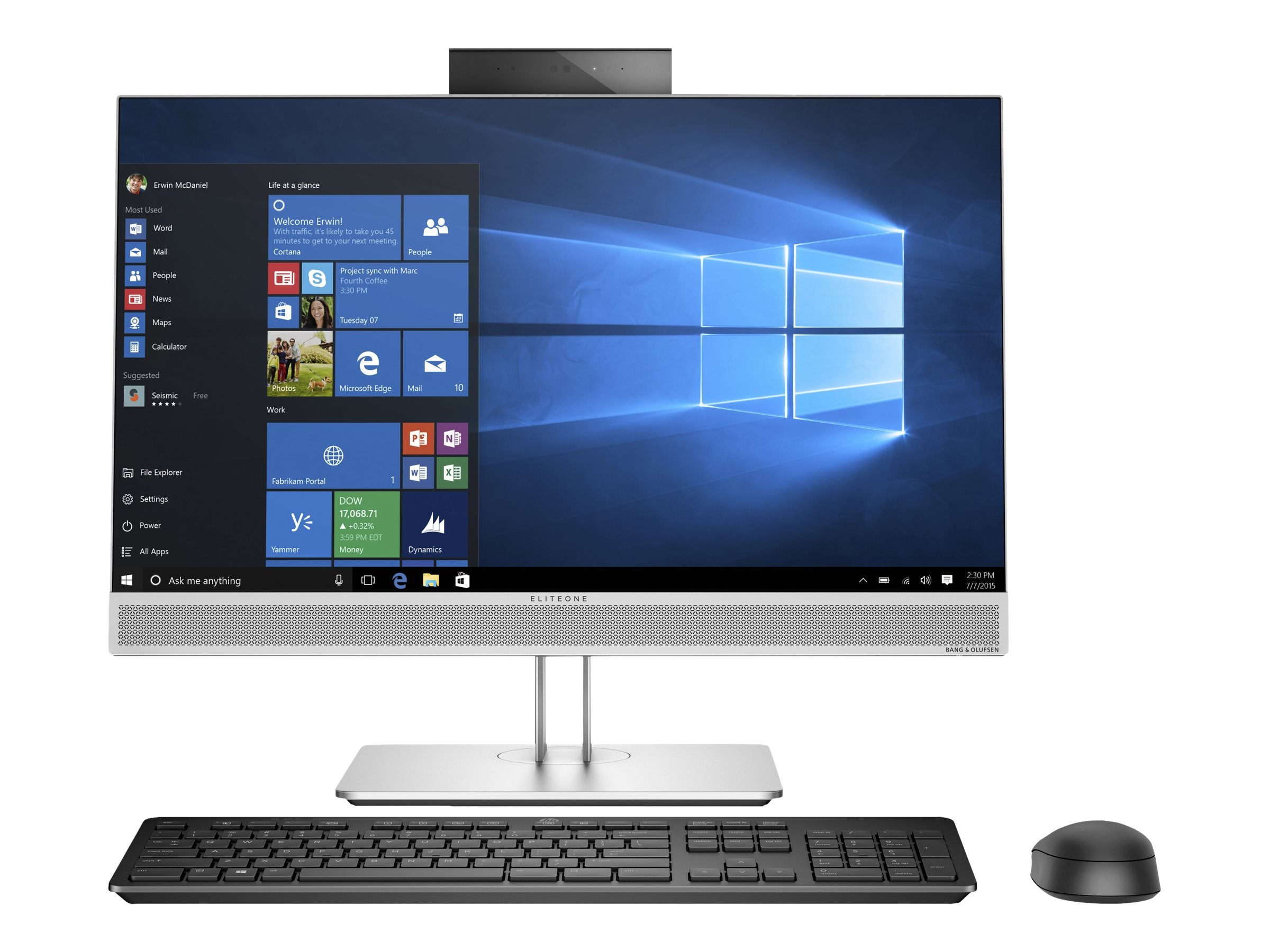 HP EliteDesk 800 G3 23.8-inch NonTouch All-in-One PC - I5-7500 8GB